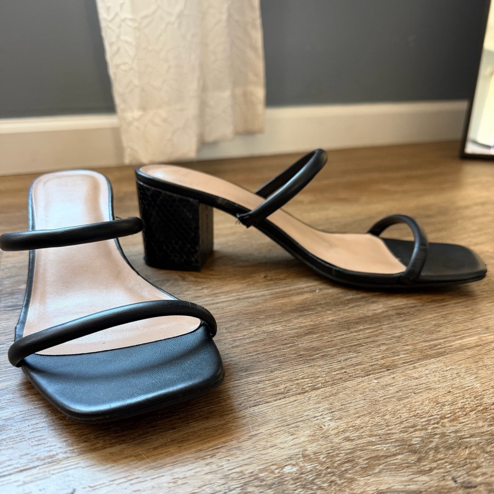 Elegant Black Women's Chunky Heel